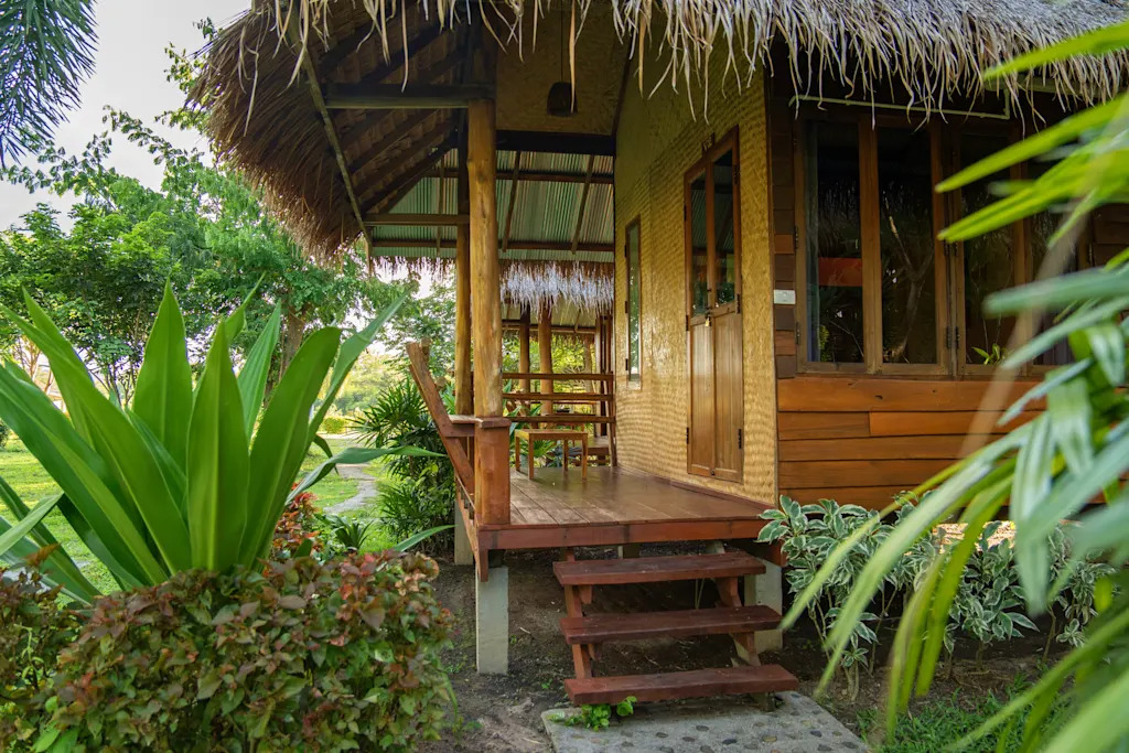 Garden bungalow view
